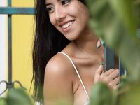 Pretty Latina Iris Lucky shows off her big tits