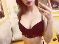 Sexy nerd teases with her sexy ass and nice natural tits