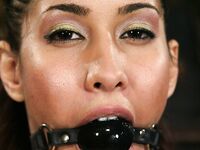 Latina slave Isis Love gets tied up and teased until orgasm